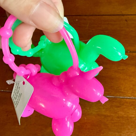 NEW 2pc PocketBac Holders Pink Unicorn, & Dino Balloon Animals Bath - Picture 3 of 5